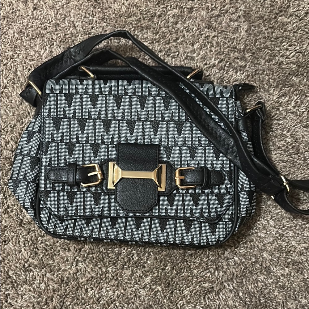 Fashion designer inspired Black and Gray Women's Bag